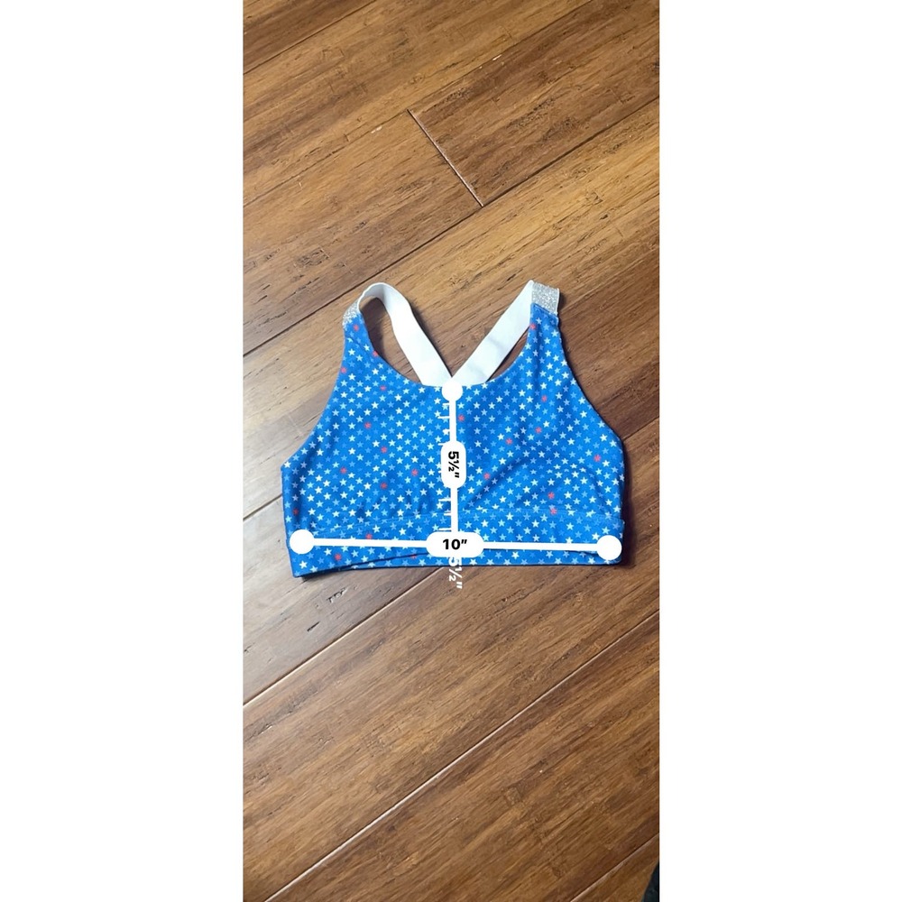 Girls Sports Bra Patriotic Sports Bra Athletic wear
